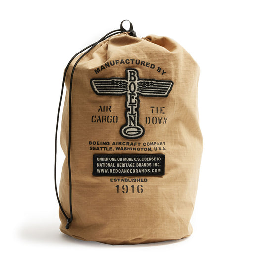 Red Canoe - Boeing Vintage Logo Ripstop Bag - Tan, Front