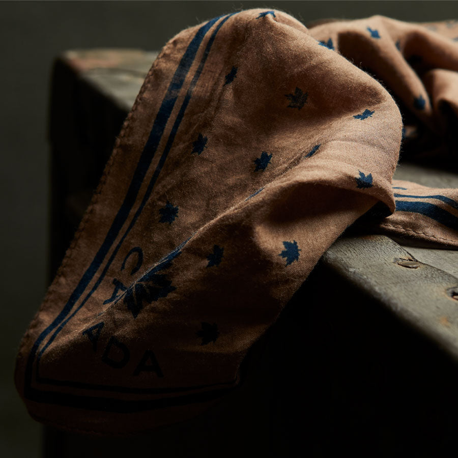 Red Canoe - RCAF 100 Bandana - Stone, Side