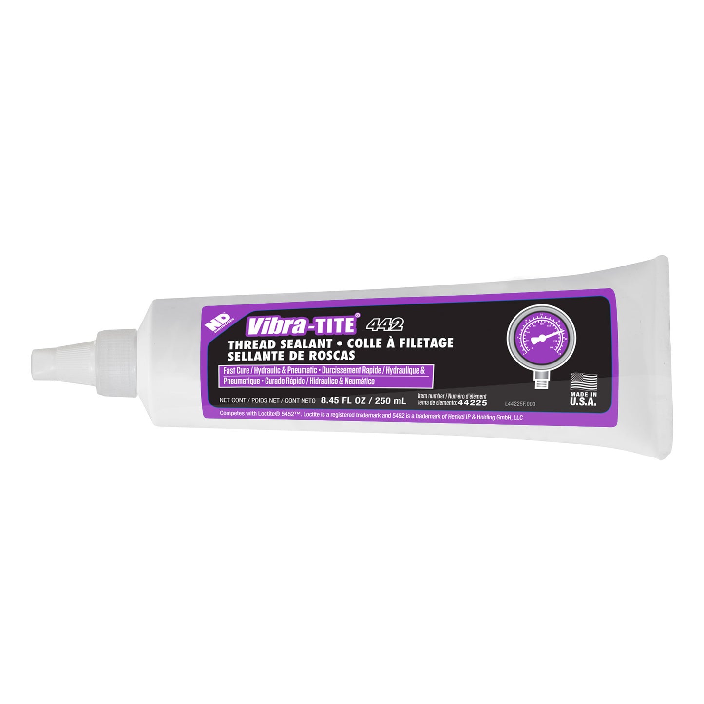 Vibra-Tite - 442 Hydraulic Fast Cure Thread Sealant, 250 mL