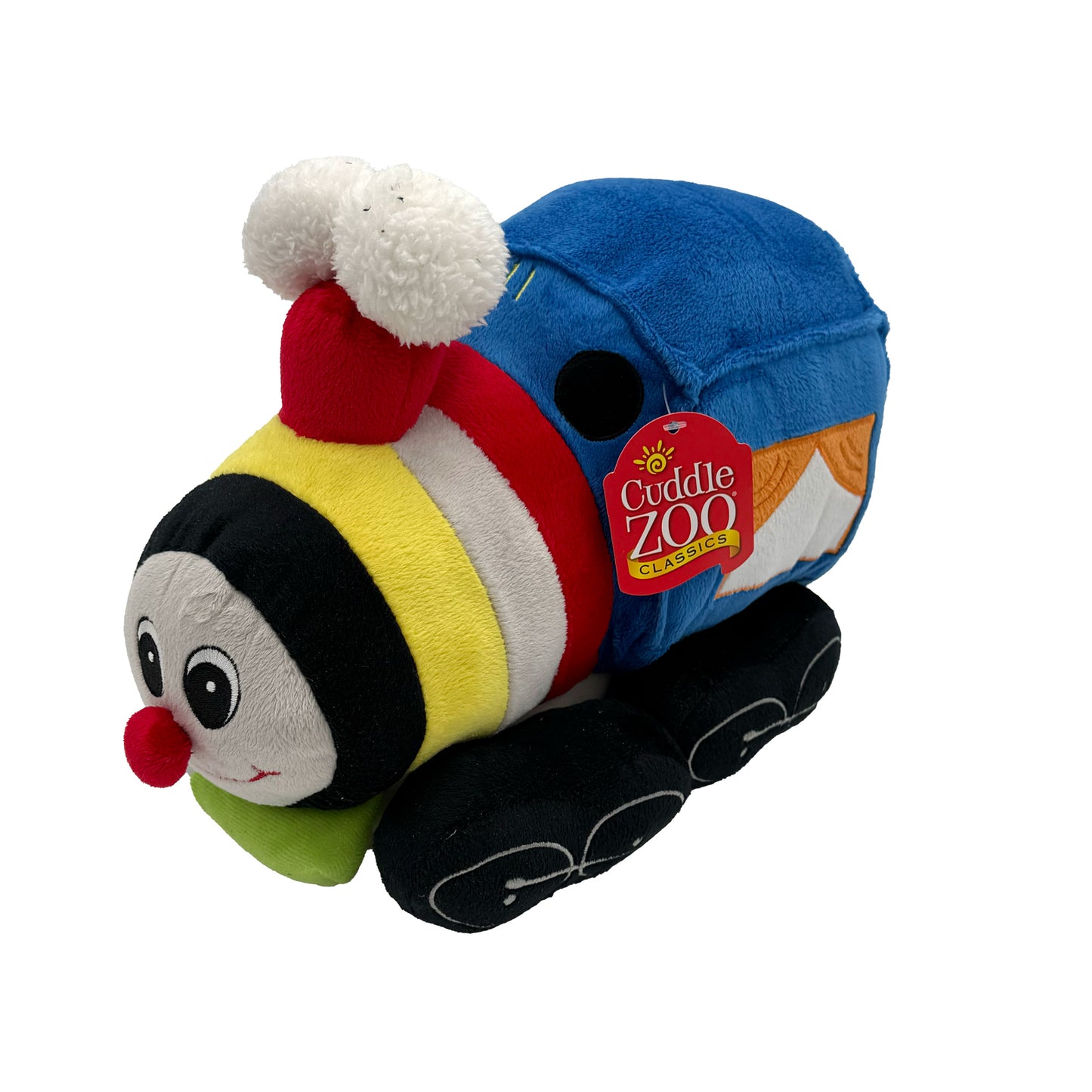 WowToyz® - Cuddle Zoo® Butch the Blue Steam Locomotive Plushie, Angled