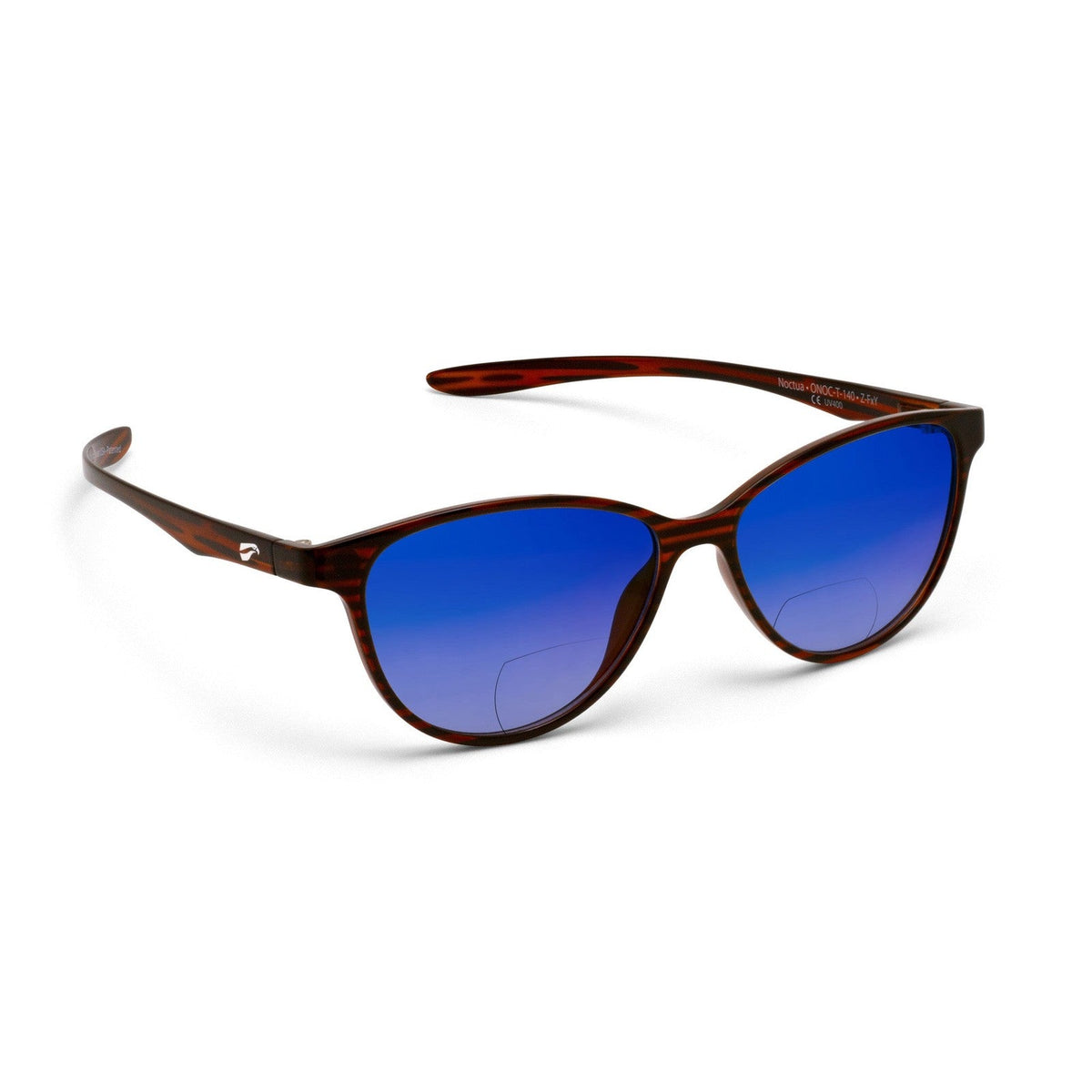 Flying Eyes Noctua bifocal tortoise gradient mirrored sapphire