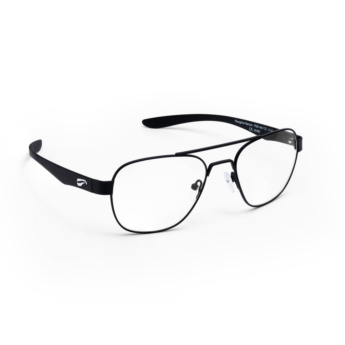 Flying Eyes peregrine titanium rx narrow matte gold frame