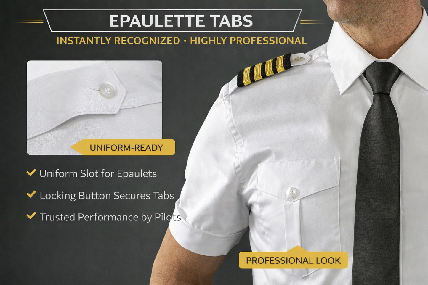 mens pilot shirt epaulette tabs uniform ready white pilot shirt with shoulder tabs aviation uniform shirt