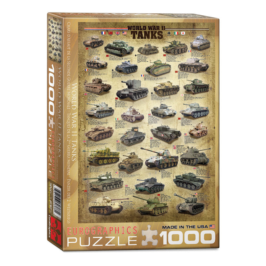 EuroGraphics World War II Tanks 1000-piece jigsaw puzzle