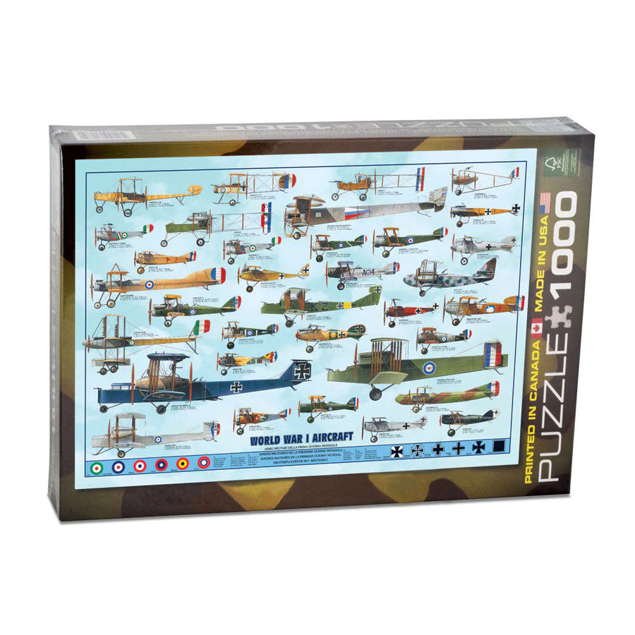 EuroGraphics World War I Aircraft 1000-piece aviation jigsaw puzzle