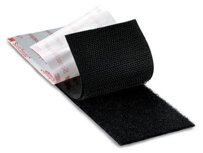 3M - Black SJ3519FR Flame Resistant Hook Fastener 1" x 50 Yard Roll | 021200-23180