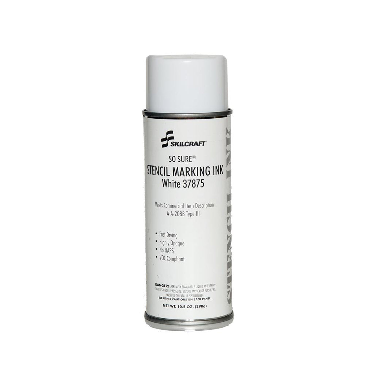 So‑Sure A‑A‑208 Stencil Ink White 37875 – 10.5oz Aerosol Can