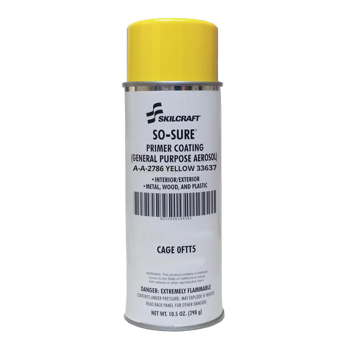 So-Sure® - A-A-2786 General Purpose Primer Coating Yellow 33637 – 10.5oz Aerosol Can Each/Case of 12
