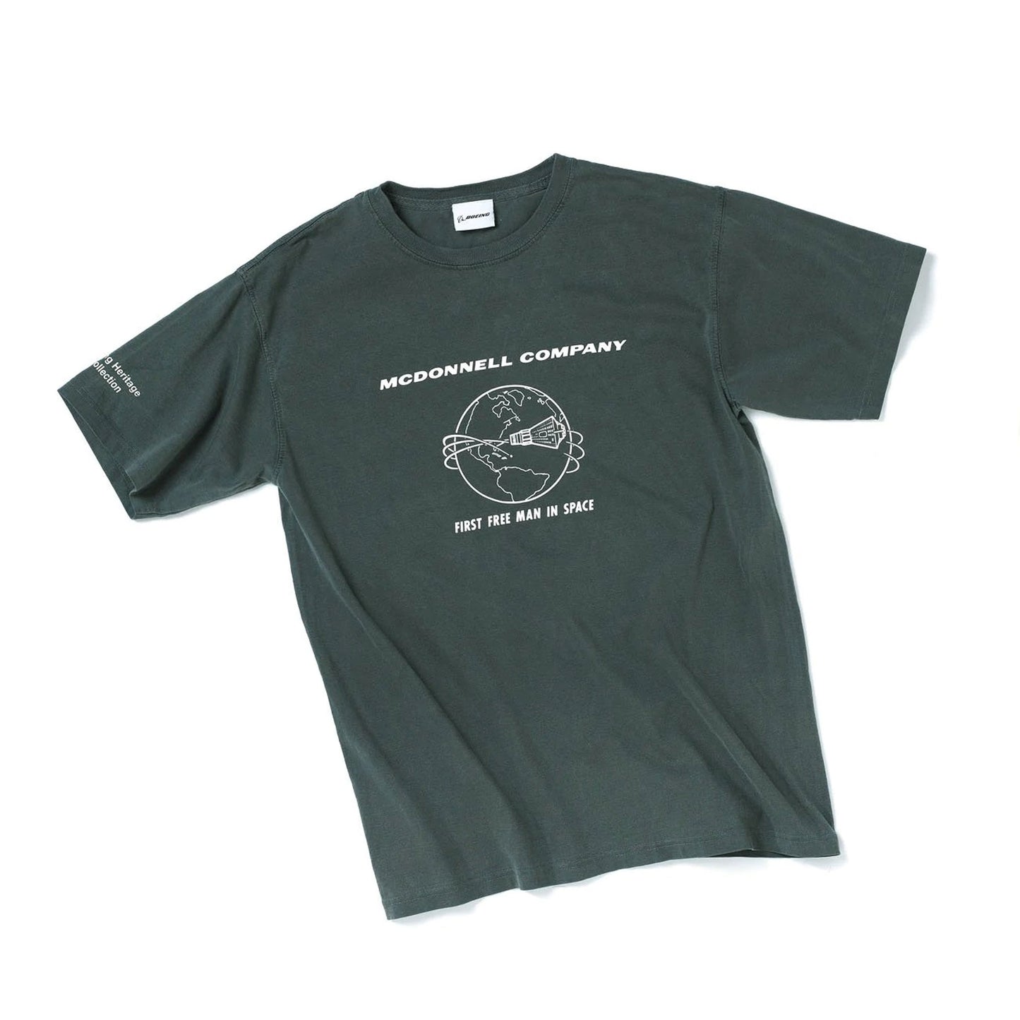 Boeing McDonnell Heritage First Free Man in Space T-shirt with McDonnell Company graphic