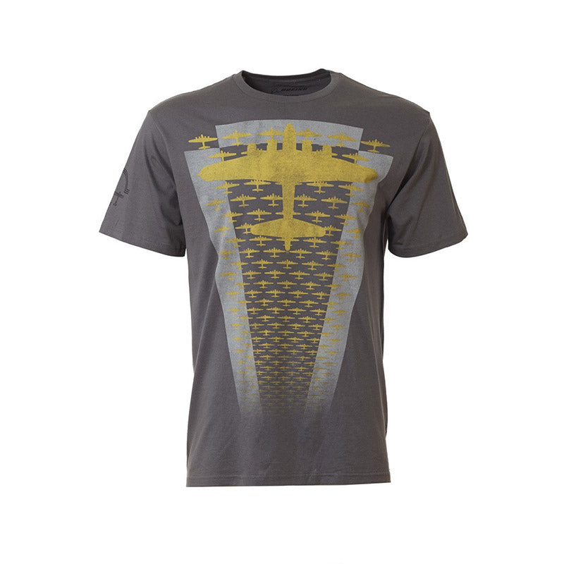Boeing B-17 Formation Tee black heritage t-shirt with bomber formation graphic design