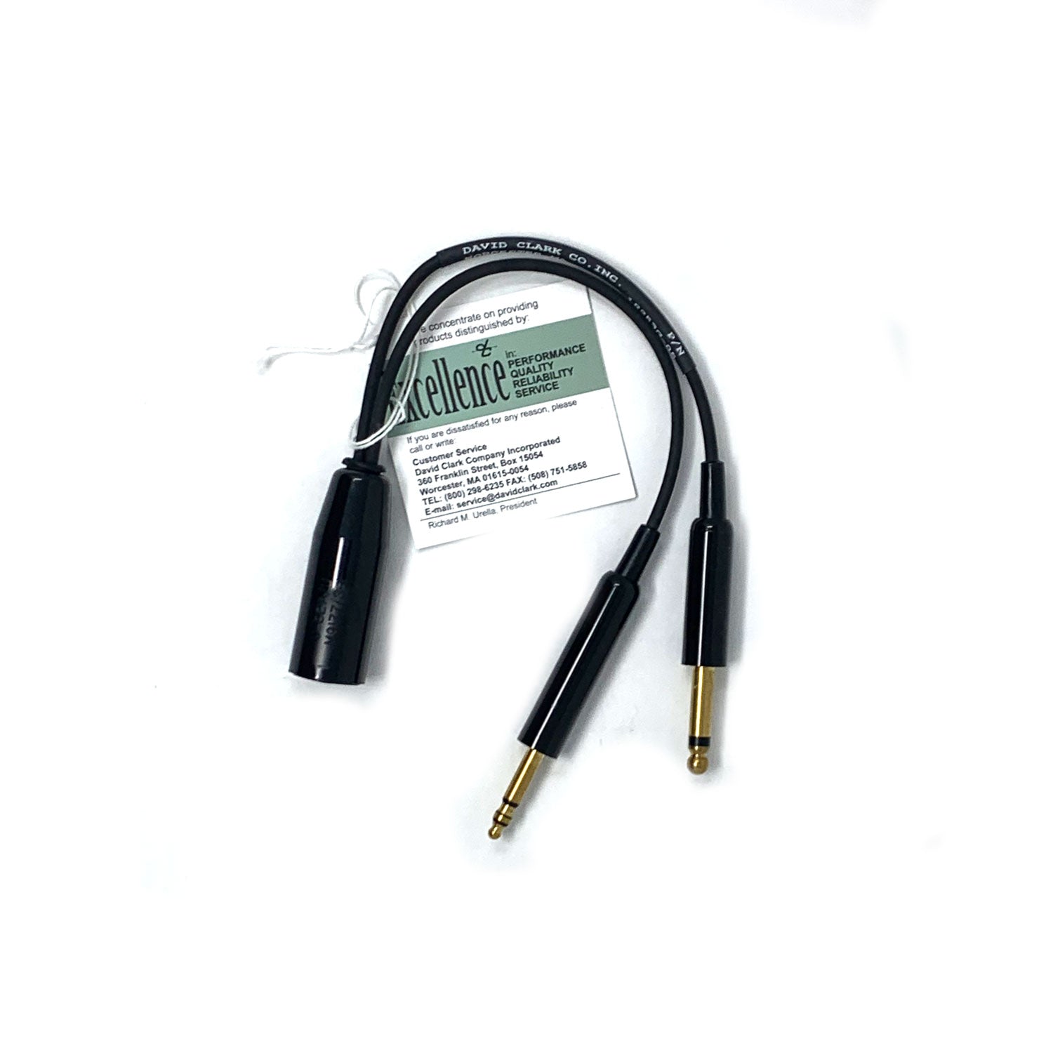 David Clark 18253G-05 Helicopter to GA Adapter – U-174/U to PJ