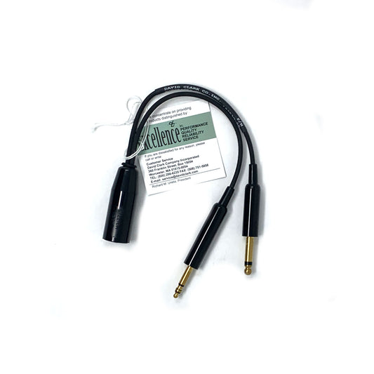 David Clark 18253G-05 Helicopter to GA Adapter – Converts U-174/U or U-93A/U to PJ-068 & PJ-055