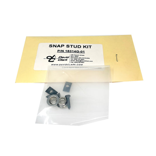 David Clark Snap Stud Non-Directional Kit 18314G-01 for aviation headset microphone mounting
