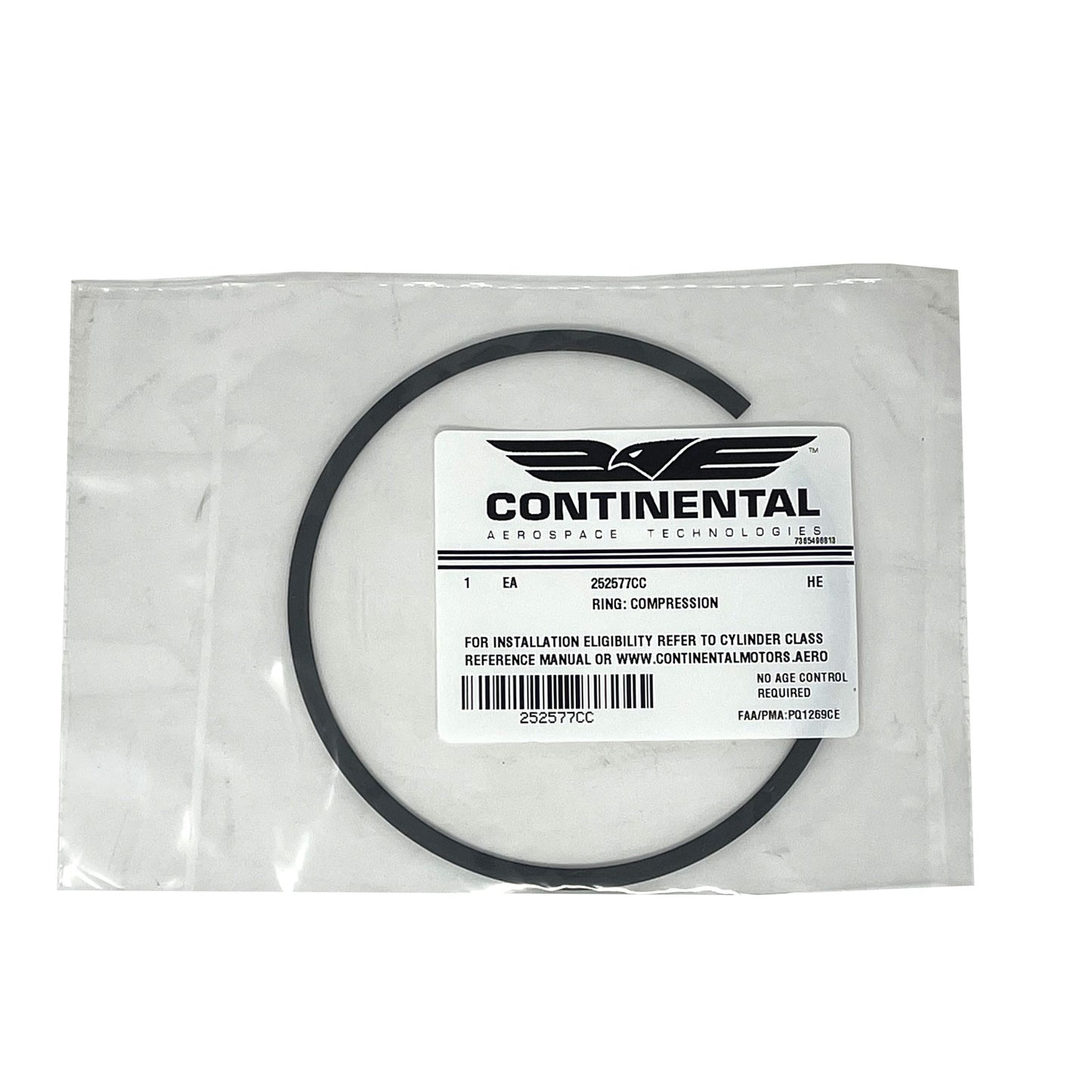 Continental - Lycoming Series Nickel Bores Compression Ring | 252577CC