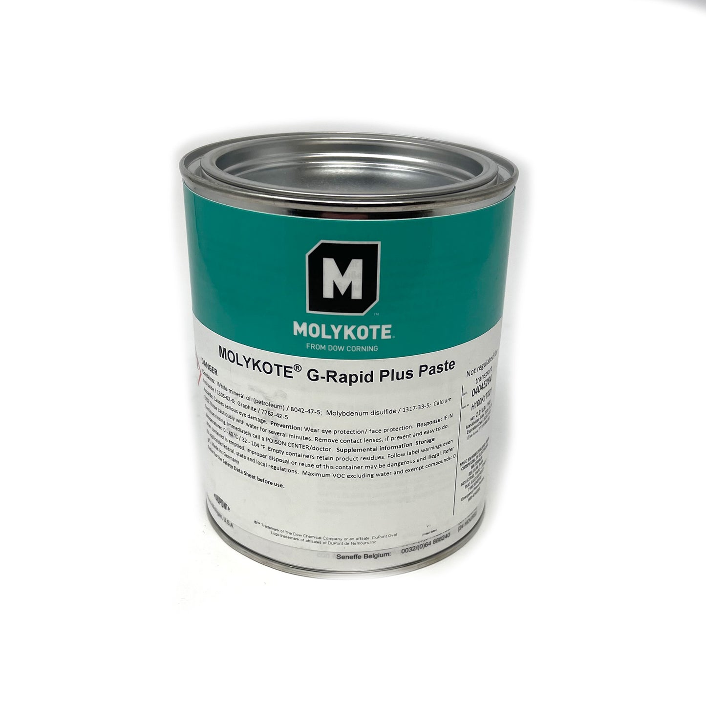 MOLYKOTE® G-Rapid Plus Paste 1 kg can in old Dow Corning packaging - industrial-grade anti-seize lubricant