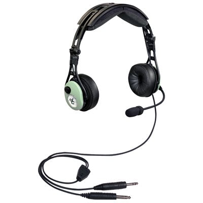 David Clark DC PRO-2 Passive Aviation Headset 43106G-01 with Dual GA Plug and Electret Microphone