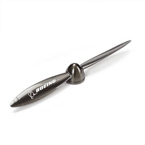 Boeing propeller gunmetal letter opener desk accessory with Boeing logo