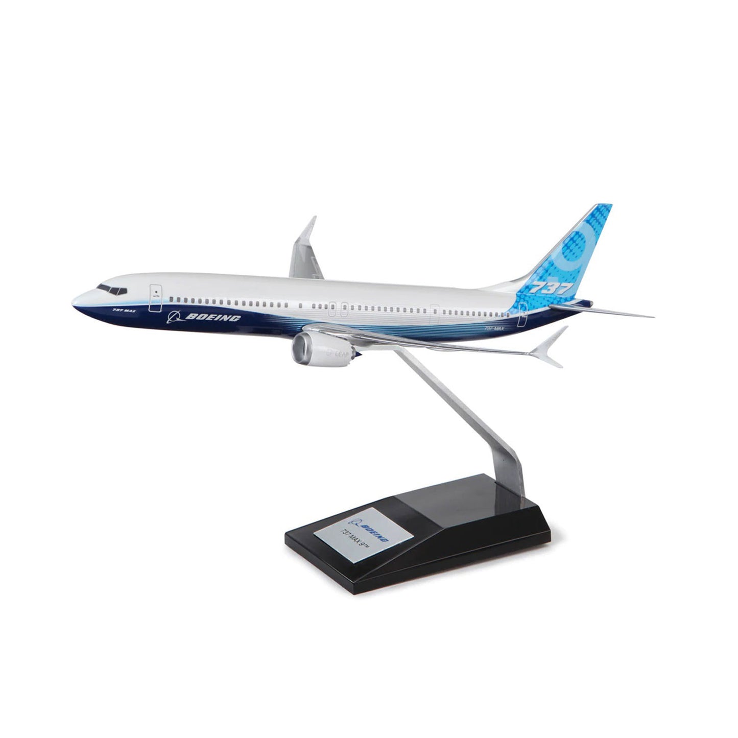 Boeing 737 MAX 9 1/144 scale model airplane with display stand