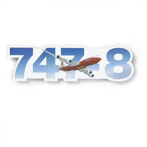 Boeing 747 Sky Magnet featuring 747 aircraft graphic collectible rubber fridge magnet