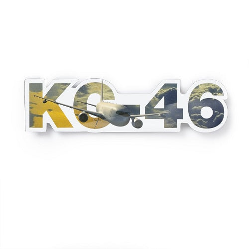 Boeing KC-46A Tanker sky magnet featuring aircraft graphic and KC-46 lettering