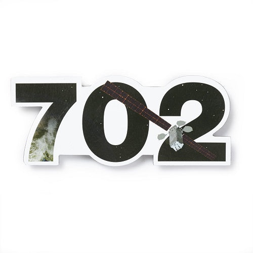 Boeing 702 Satellite Sky Magnet collectible rubber aerospace design