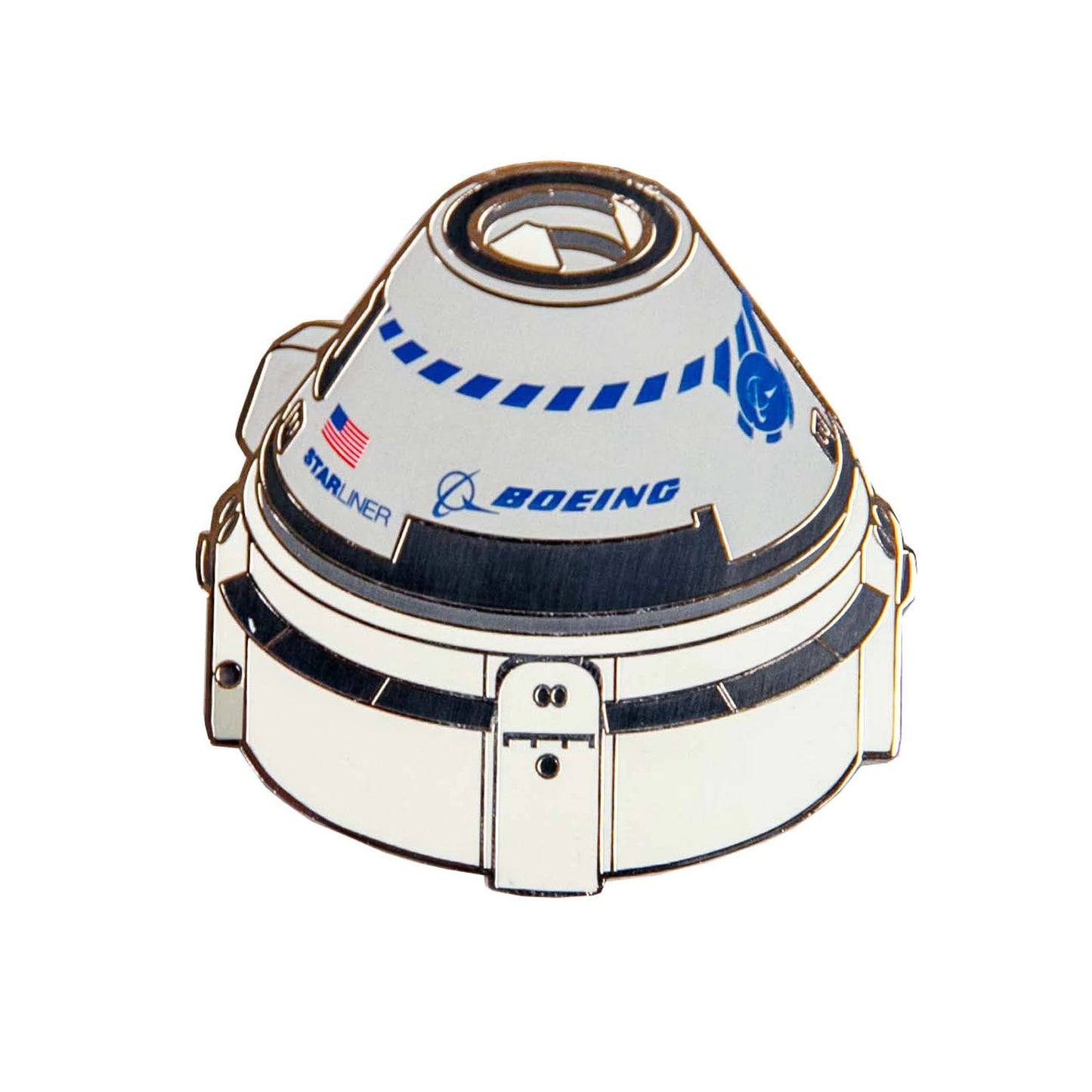 Boeing CST-100 Starliner illustrated spacecraft magnet collectible