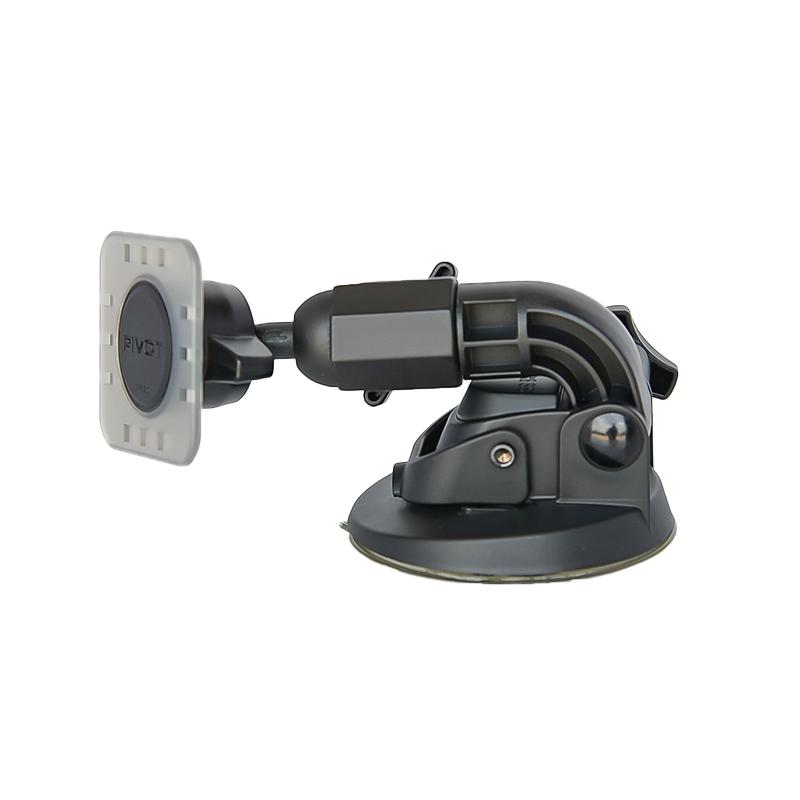 Pivot PPK-1 and PV-815FB low profile suction cup mount side profile with articulated arm and adjustable ball joint