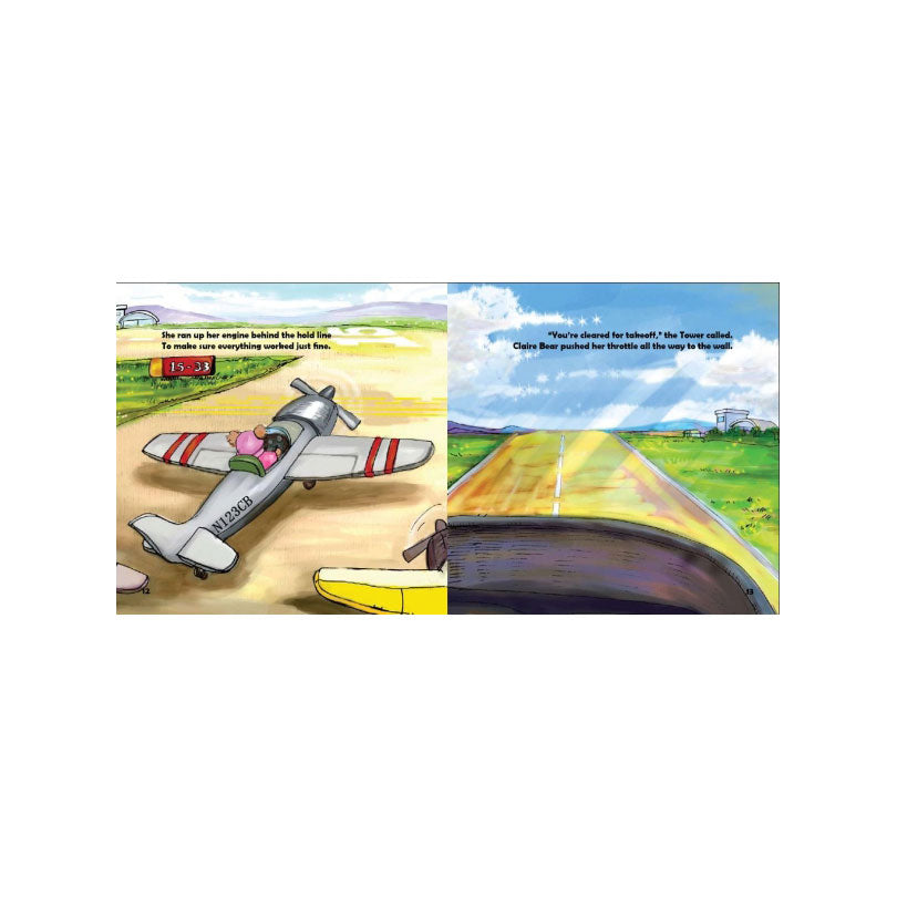 Powder Puff Pilot - Claire Bear, First Solo, Hughes