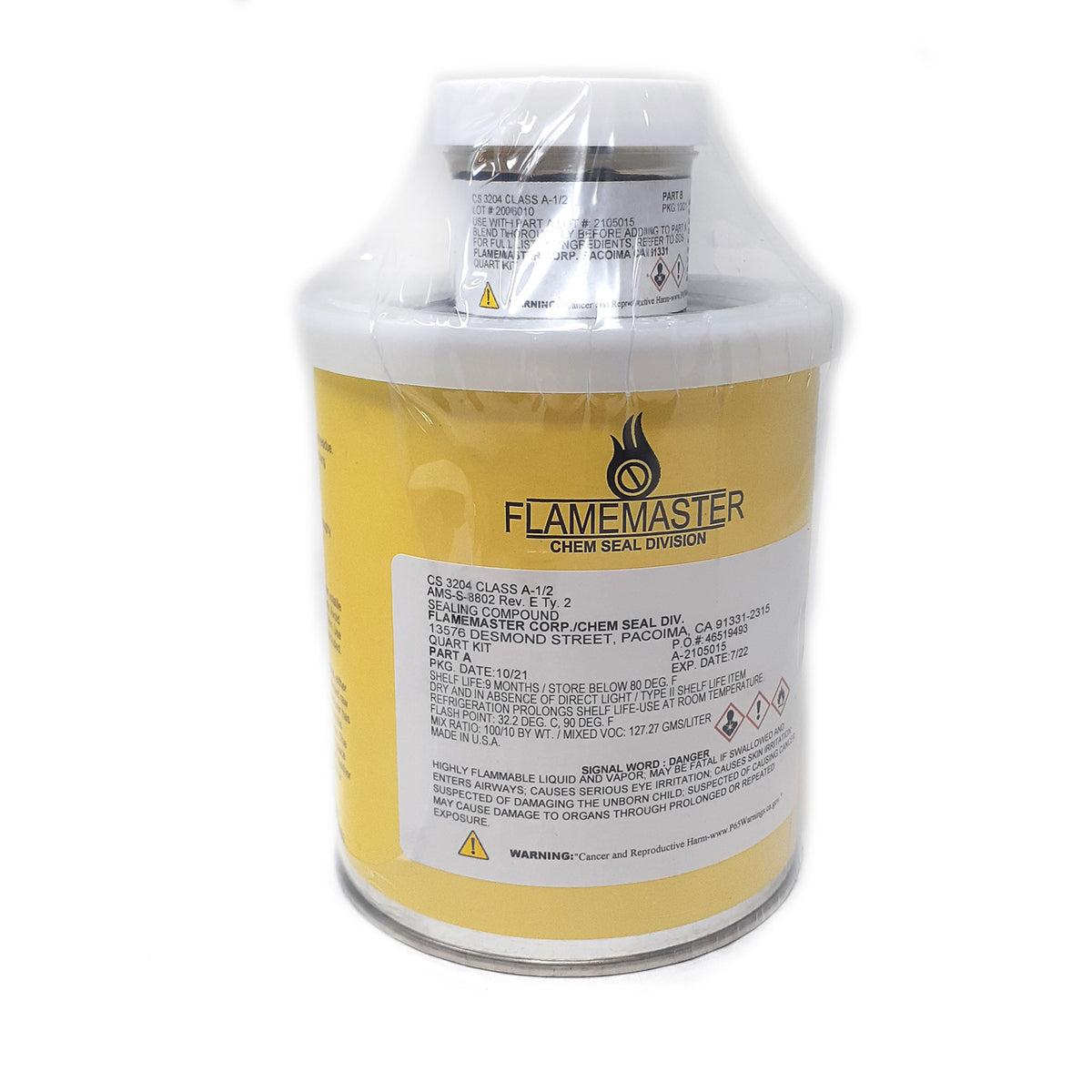 Chemseal - Integral Fuel Tank Sealant - Quart (Black) | CS-3204 A-1/2