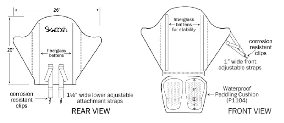 Skwoosh - High Back Kayak Seat | HBN1204