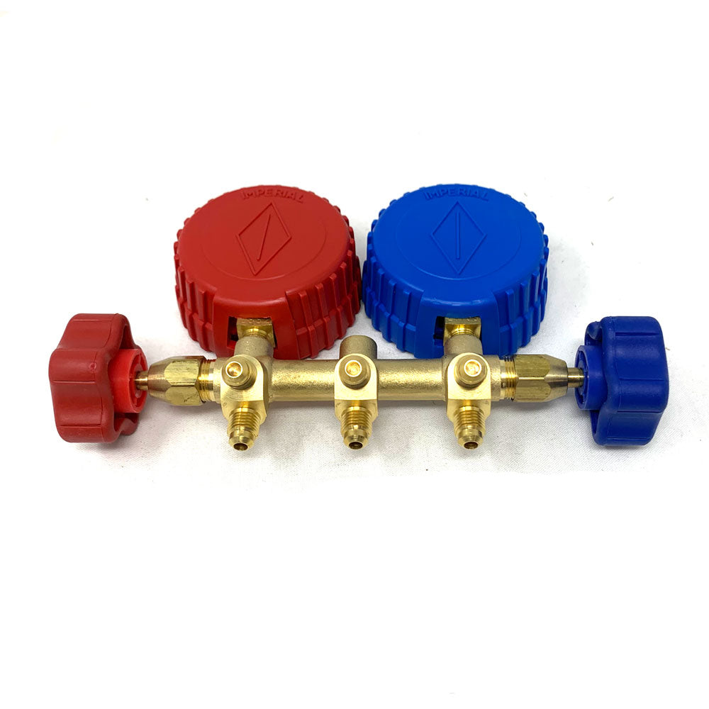 Deluxe 2-Valve Brass Refrigerant Manifold | 500-C