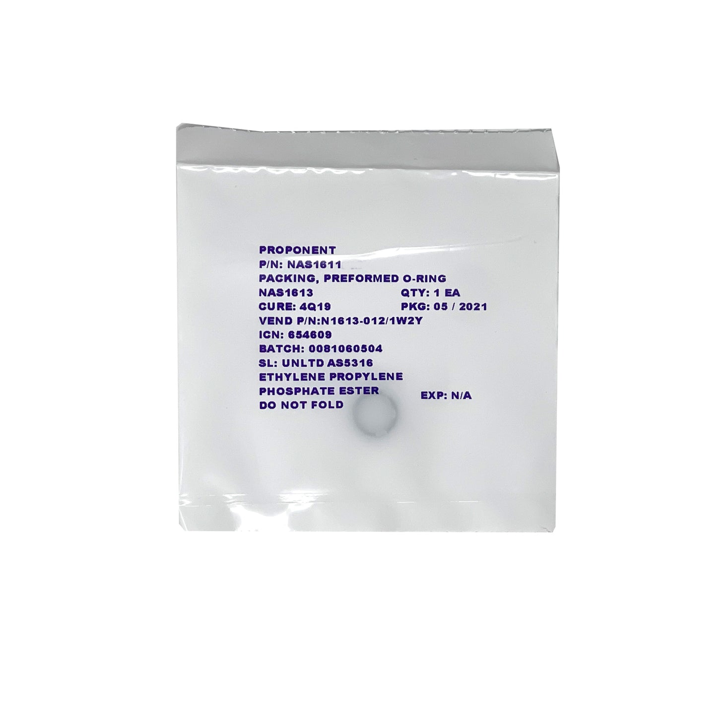 National Aerospace Standard - O-Ring Rubber | NAS1611-015A