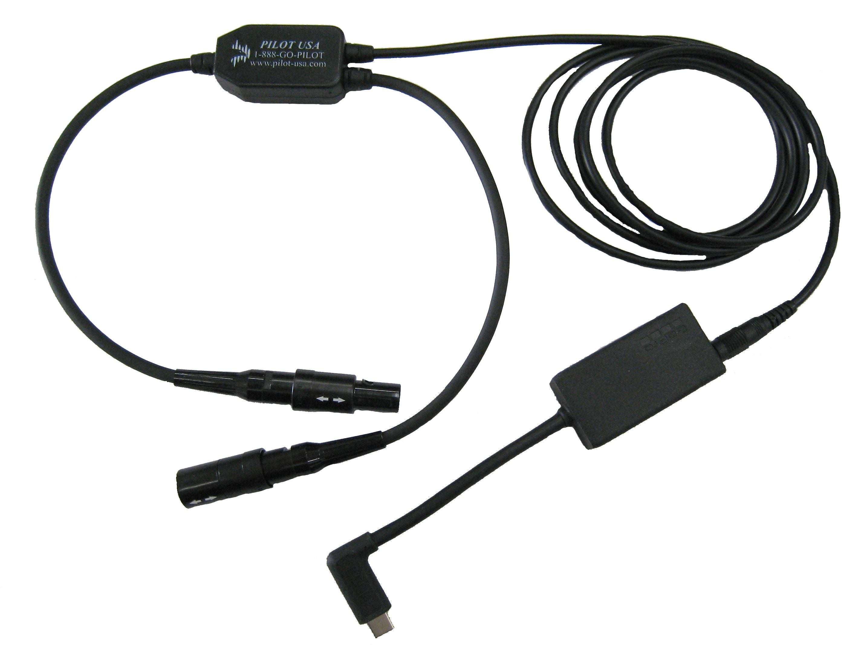 Pilot USA PA-80B/HERO5 GoPro Audio Adapter for Bose 6-Pin Headsets
