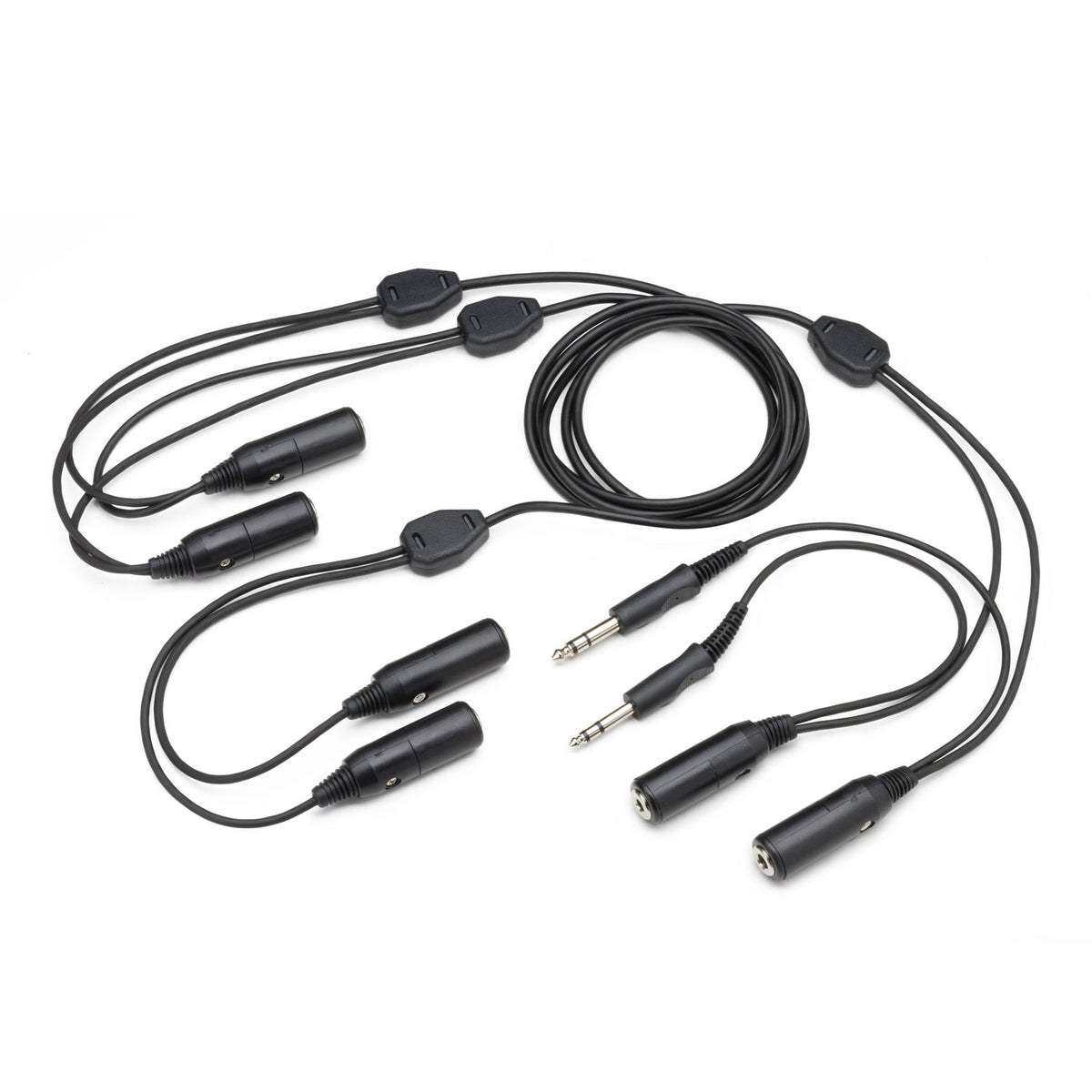 Pilot USA PA-90S Triple Headset Adapter – 3-Port GA Dual-Plug Aviation Splitter