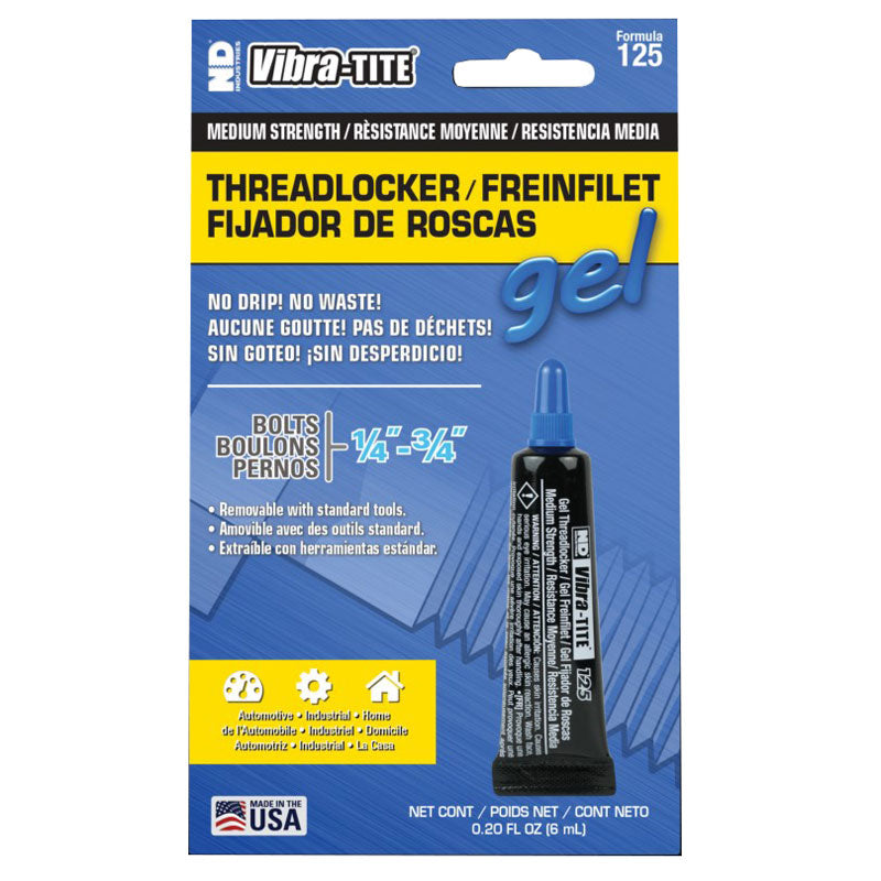 Vibra-Tite - 125 Removable Medium Strength Gel Threadlocker