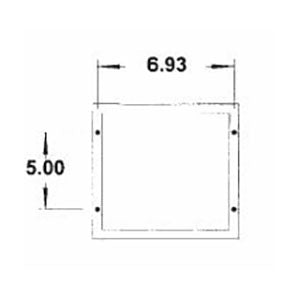 Brackett Aero Filters BA8 Aviation Air Filter, drawing