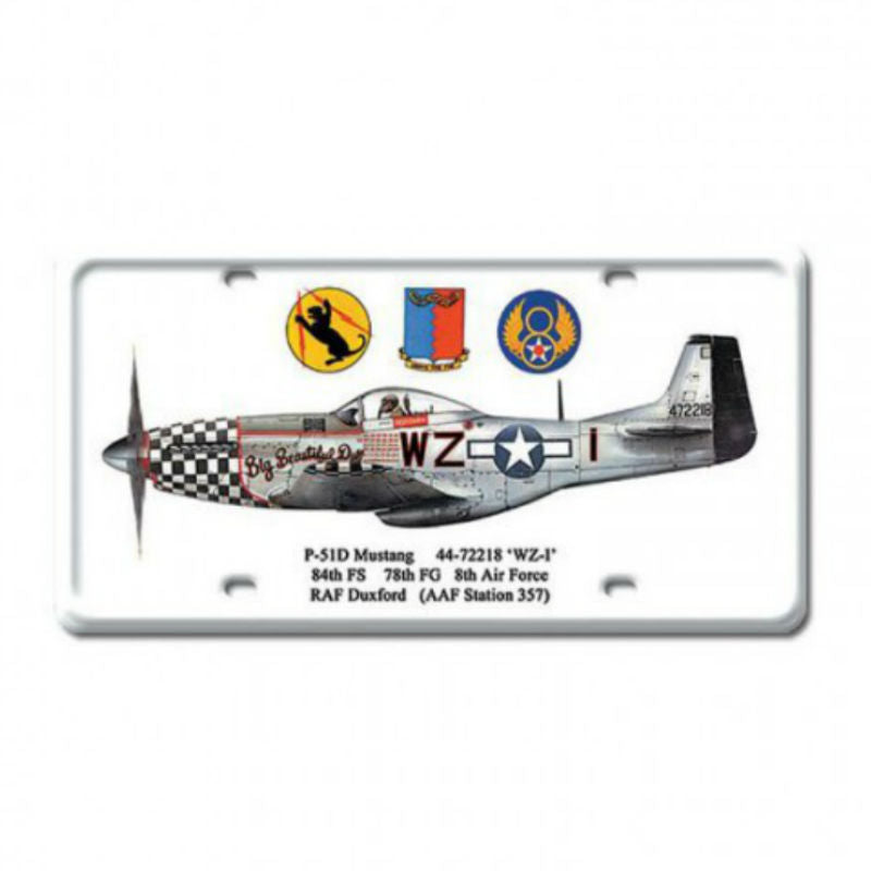 Vintage Signs - P-51D Mustang 6in x 12in | DP010