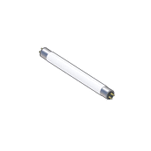 Technical drawing of Wamco 5104CW Fluorescent Aircraft Lamp showing T5 envelope, G5 bi-pin base, and 6-inch length dimensions