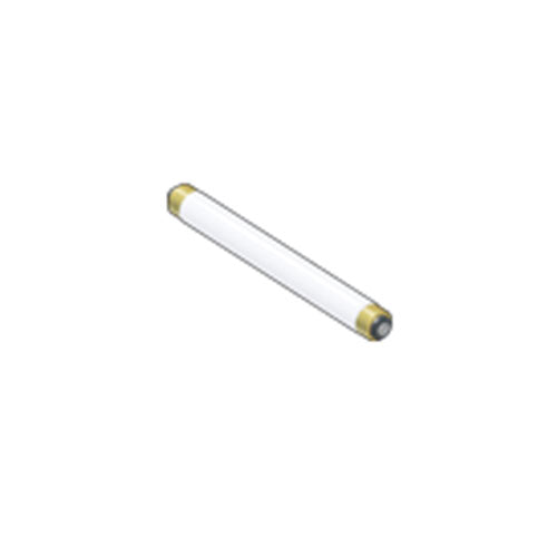 Technical drawing of Wamco 5013WW Fluorescent Aircraft Lamp showcasing T5 envelope, pin-less base, 21-inch length, and 0.63-inch diameter