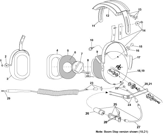 David Clark H3335 Headset Parts Guide & Illustrated Catalog