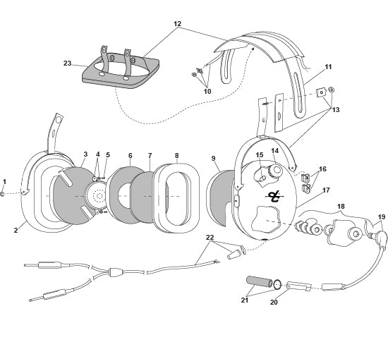 David Clark H10-20 Headset Parts Guide & Illustrated Catalog