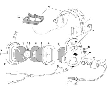 David Clark H10-20 Headset Parts Guide & Illustrated Catalog