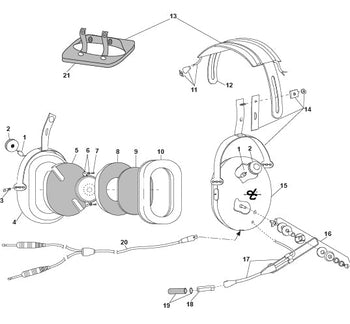 David Clark H10-60 Headset Parts Guide & Illustrated Catalog