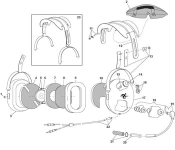 David Clark H10-13Y Headset Parts Guide & Illustrated Catalog