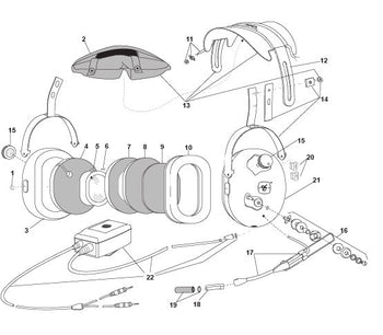David Clark H10-13X Headset Parts Guide & Illustrated Catalog