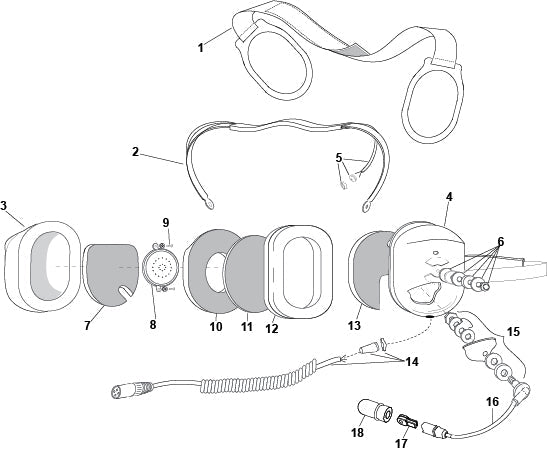David Clark H8542 Headset Parts Guide & Illustrated Catalog