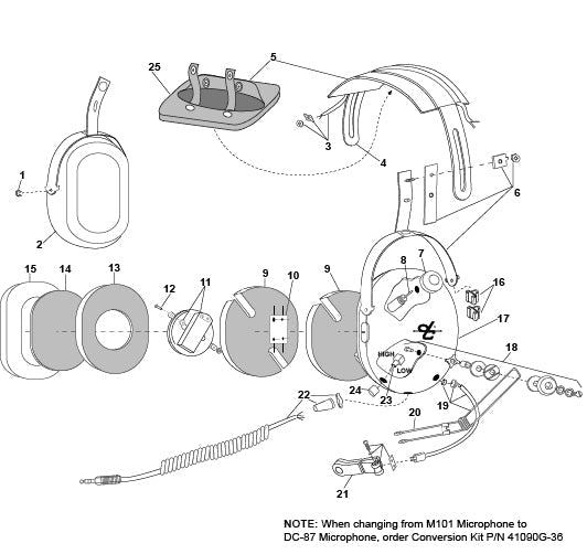 David Clark H10-66 Headset Parts Guide & Illustrated Catalog