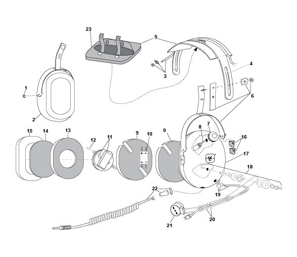 David Clark H10-56N Headset Parts Guide & Illustrated Catalog