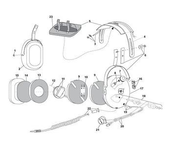 David Clark H10-56N Headset Parts Guide & Illustrated Catalog