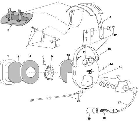 David Clark H8590 Headset Parts Guide & Illustrated Catalog